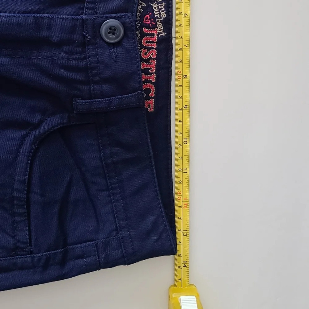 NWT Justice blue girls pants size 14 - Picture 4 of 10